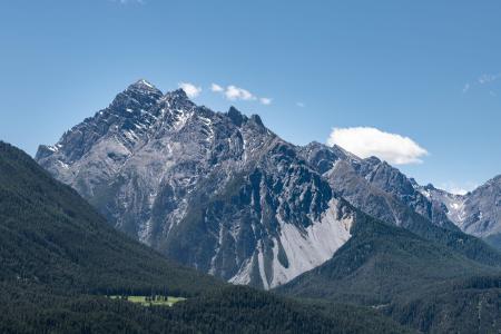 Aussicht Ferienwohnung Chasa Laina Sent